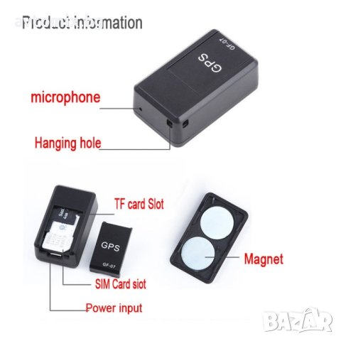 Мини GPS тракер за проследяване и подслушване в реално време със СИМ карта и слот за Mini TF card, снимка 10 - Аксесоари и консумативи - 41745141