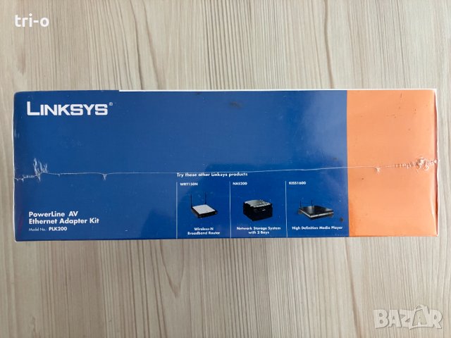 Powerline адаптерен комплект LINKSYS PLK200, снимка 5 - Мрежови адаптери - 41551163
