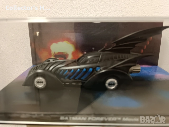 Batman Car Collection N.4 Batman Forever Movie 1995 Die Cast Eaglemoss Батман батмобил, снимка 2 - Колекции - 53079419