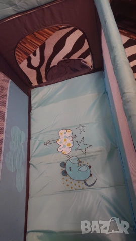 Бебешко легло кошара Мони с матрак,завивка,възглавница,комплект за преобличане, снимка 2 - Кошарки - 52183274