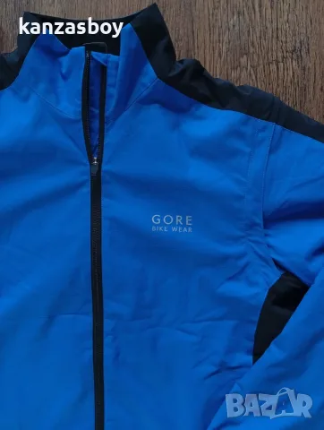 gore bike wear mens blue windstopper active shell jacket - мъжко вело яке КАТО НОВО Л, снимка 2 - Якета - 56168280