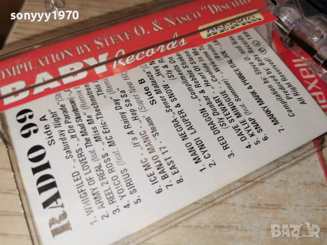 DANCE CHART 10/94 BABY RECORDS 2312251751, снимка 4 - Аудио касети - 52886182