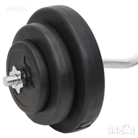 vidaXL Щанга и дъмбел с тежести 60 кг, снимка 8 - Фитнес уреди - 56146588