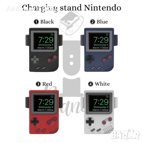 Поставка за зарядно за Apple Watch ULTRA/SE/11/10/9/8/7/6/5, снимка 9 - Аксесоари за Apple - 49423422