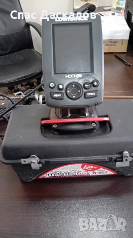 Цветен сонар Lowrance Hook 3x със сонда, акумулатор и зарядно