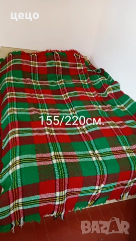 Вълнени китеници и родопски одеяла , снимка 3 - Покривки за легло - 52968155