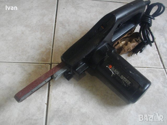 АНГЛИЙСКИ ОРИГИНАЛЕН Black Decker BD282E-300W Мини Лентов Шлайф Електрическа Пила, снимка 3 - Други инструменти - 40474704
