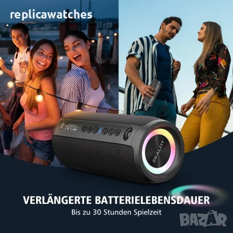Преносима тонколона ZEALOT S51 Pro Bluetooth Speaker 40W IPX6 Black

, снимка 2 - Тонколони - 48815348