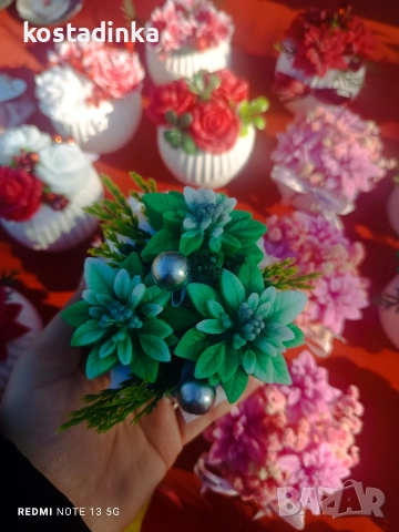 Сапунени букети , снимка 3 - Подаръци за жени - 52772190