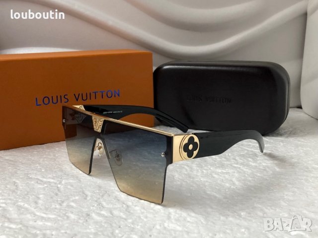 -22 % разпродажба Louis Vuitton 2023 висок клас дамски слънчеви очила маска Мъжки Унисекс, снимка 8 - Слънчеви и диоптрични очила - 38978445