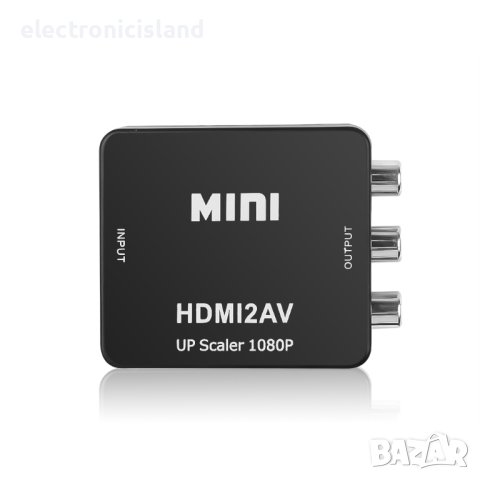 Адаптер HDMI към AV 3RCA 3 чинча или обратно FULL HD чинчове конвертор, снимка 6 - Плейъри, домашно кино, прожектори - 41798038
