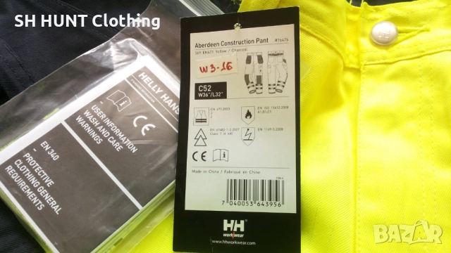HELLY HANSEN Aberdeen Consruction Pant Work Wear 52 / L работен панталон W3-16, снимка 13 - Панталони - 51947063