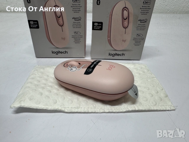 Мишка Logitech POP Mouse, Bluetooth/910-007413, снимка 3 - Клавиатури и мишки - 53821788