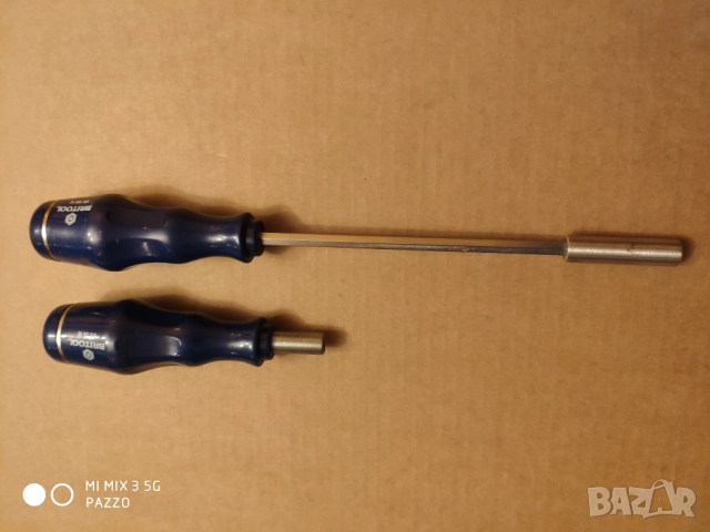 roebuck ратчет отвертка с 7битове и 18 броя вложки . BRITOOL 2броя качествени отвертки за битовe , снимка 5 - Отвертки - 52929268