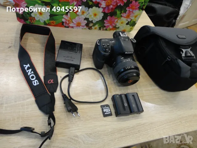 Продавам фотоапарат SONY ALPHA 58 с обектив
