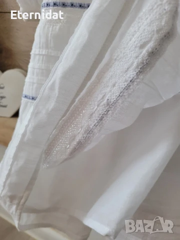 Бяла рокля с бродерии H&M , снимка 9 - Рокли - 51291172