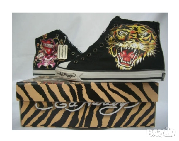 Ed Hardy оригинални унисекс кецове Uk3,5/37, снимка 2 - Кецове - 55984734