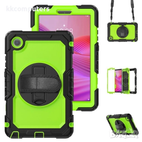 Удароустойчив силиконов калъф със задна част от PC и Лента през рамо за ZTE nubia Flip2 / Lenovo Tab, снимка 8 - Калъфи, кейсове - 51973875