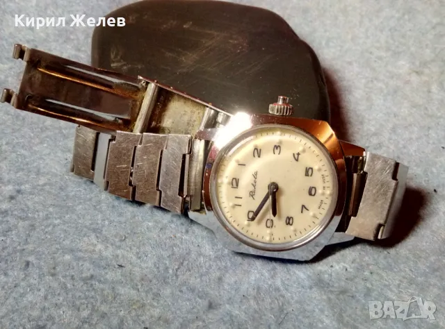 РАКЕТА За СЛЕПИ Стар РЯДЪК РУСКИ ЧАСОВНИК RAKETA MADE in USSR ФУНКЦИОНИРАЩ НЕРЪЖДАЕМА ВЕРИЖКА 33262, снимка 7 - Антикварни и старинни предмети - 48289262