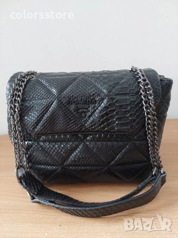 Луксозна Черна чанта P*** код SG59, снимка 2 - Чанти - 52016294