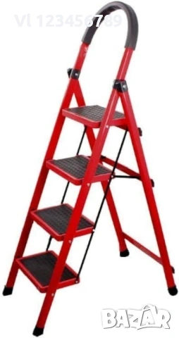 Лека сгъваема стълба - 3 или 4 стъпала , до 150 кг