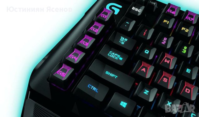 Клавиатура Logitech G G910 Orion Spectrum, Жичен, USB, Механичен, RGB QWERTZ (немска подредба) , снимка 6 - Клавиатури и мишки - 40980647