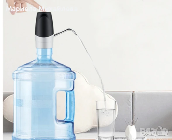 Помпа за вода акумулаторна Rosberg , с USB, Бяло с черно., снимка 2 - Други стоки за дома - 50940659