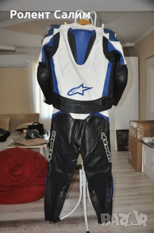 Кожен мото екип от две части Alpinestars Tech 1-R (Размер EUR 54 / L-XL), снимка 4 - Аксесоари и консумативи - 56016378