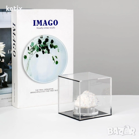 Прозрачна акрилна кутия,10x10x10, снимка 3 - Други - 53731969