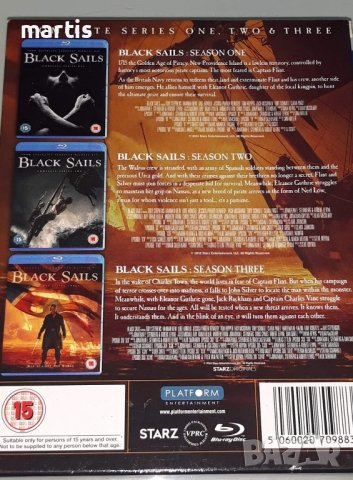 Blu-Ray BLACK SAIL/отлично състояние сезони 1-3 /, снимка 6 - Blu-Ray филми - 42465444