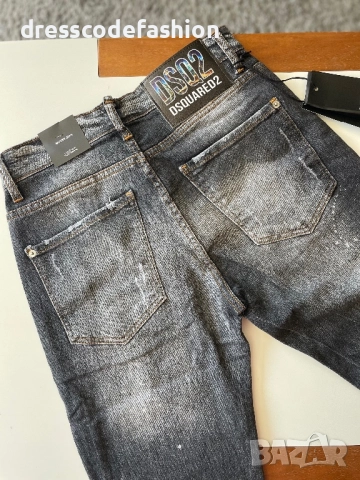 Мъжки черни дънки Dsquared , снимка 3 - Дънки - 51764240