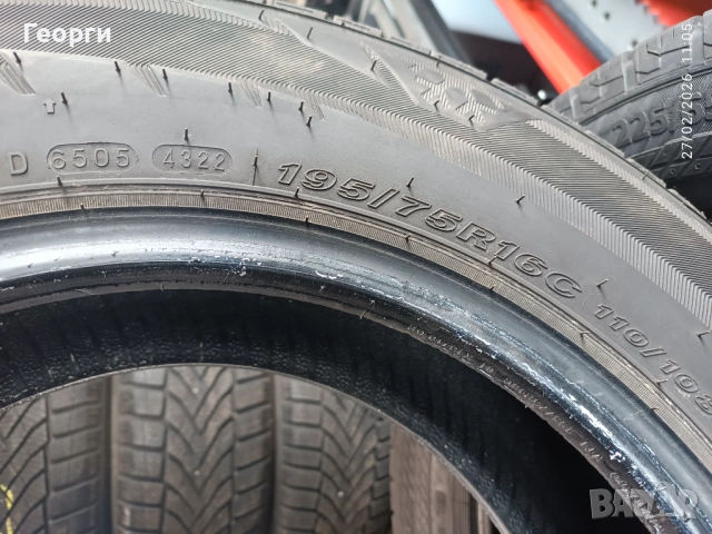 4бр.зимни гуми 195/75/16C Nexen, снимка 5 - Гуми и джанти - 53663509