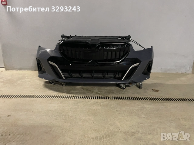 Напълно окомплектована предна броня и преден панел за BMW 5 G60 M SPORT, снимка 2 - Части - 53802069