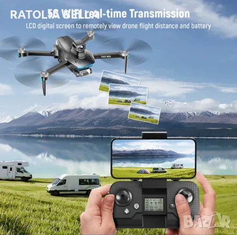 Безчетков PRO дрон S162 MAX с GPS, снимка 9 - Дронове и аксесоари - 48829072