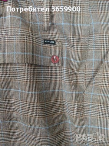 Дамски елегантен панталон,каре, размер М, с маншет, снимка 6 - Панталони - 41141926