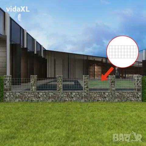 vidaXL Габион кошница, U-форма, поцинкована стомана(SKU: 142547), снимка 2 - Други - 56129440
