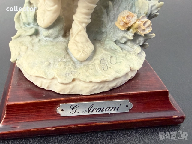 Порцеланова фигура на момче от Джузепе Армани. №7732, снимка 8 - Колекции - 52802374