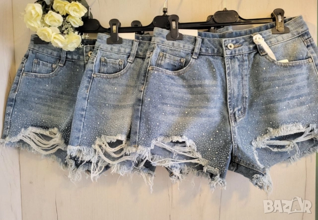 панталонки с камъчета , снимка 2 - Къси панталони и бермуди - 51522412