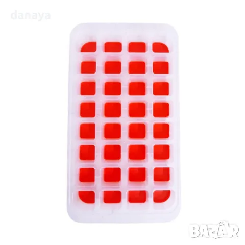 5669 Форма за лед със силиконово дъно, 32 гнезда, снимка 2 - Форми - 49149514