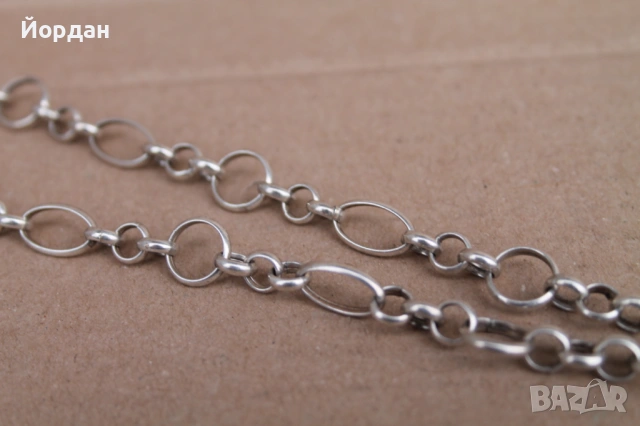 Сребърно дамско колие , снимка 4 - Колиета, медальони, синджири - 53828902