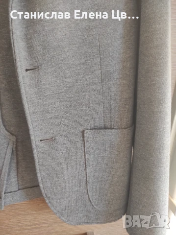 Мъжко сиво сако трико , снимка 6 - Сака - 50544839