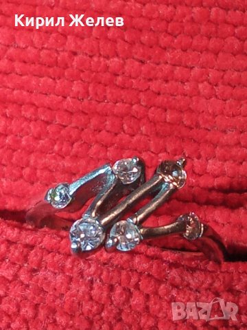 СРЕБЪРЕН МОДЕН СКЪПОЦЕНЕН ПРЪСТЕН РОДИРАНО СРЕБРО 925 с ИНКРУСТИРАНИ ЦИРКОНИ АРТ БУТИК ДИЗАЙН 25197, снимка 6 - Пръстени - 34655194