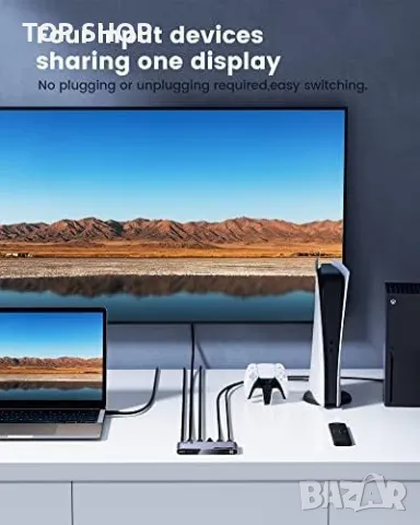 Нов 4K*60Hz HDMI превключвател за HDTV, Xbox, PS4/5, снимка 2 - Друга електроника - 49497995