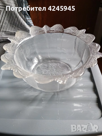 Стъклени фруктиери, снимка 6 - Сервизи - 53484272