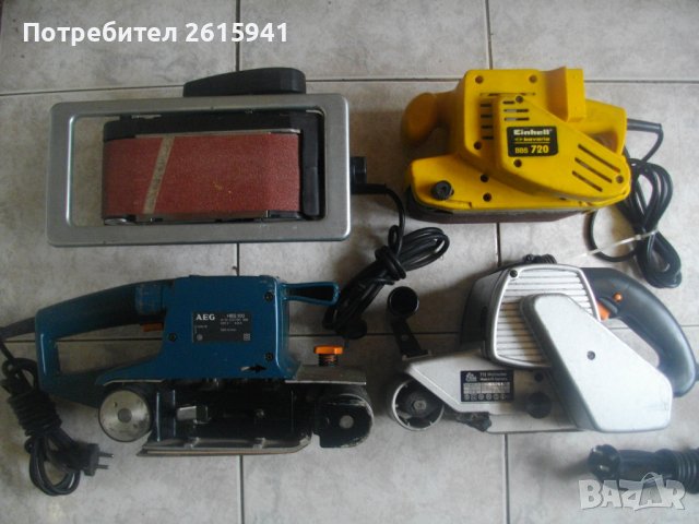 ELU 850W/AEG 1010W/PRAXIS 720W Професионален Лентов Шлайф-Герм/Холандия-Почти Нови-Разл, снимка 3 - Други инструменти - 40209391