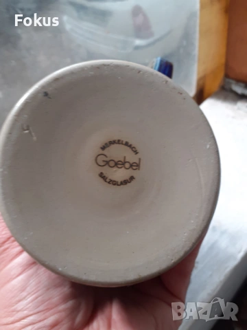 Стара немска халба за бира Goebel, снимка 6 - Антикварни и старинни предмети - 53417764