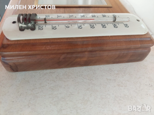 Барометър+Термометър West Germany от 90 те години размери-18см/ 14см, снимка 2 - Антикварни и старинни предмети - 51550013