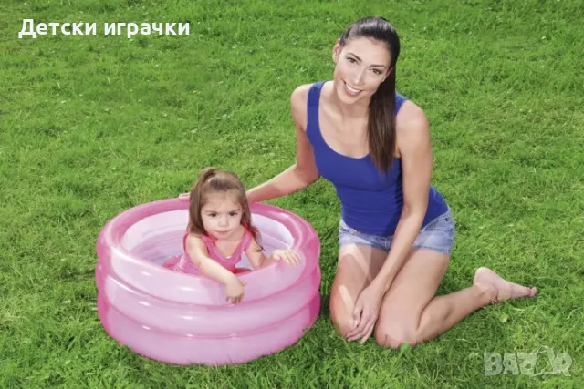 Бебешки надуваем басейн Bestway, 70 х 30 см, с меко дъно, снимка 3 - Басейни и аксесоари - 49925831
