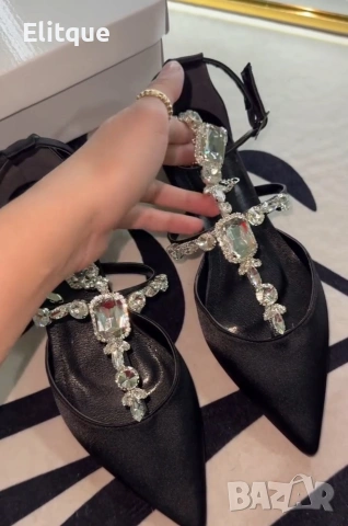 летни обувки с камъни , снимка 2 - Дамски ежедневни обувки - 53579173