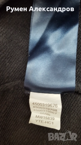 Памучен суичър Tommy Hilfiger в черно с качулка размер М, снимка 10 - Суичъри - 52448036